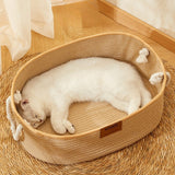 Cat Nest Summer Chopsticks Nest Four Seasons Universal Woven Cotton And Linen Basket