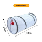 White Cat Tunnel Rolling Dragon Pet Toy Supplies