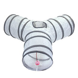 White Cat Tunnel Rolling Dragon Pet Toy Supplies