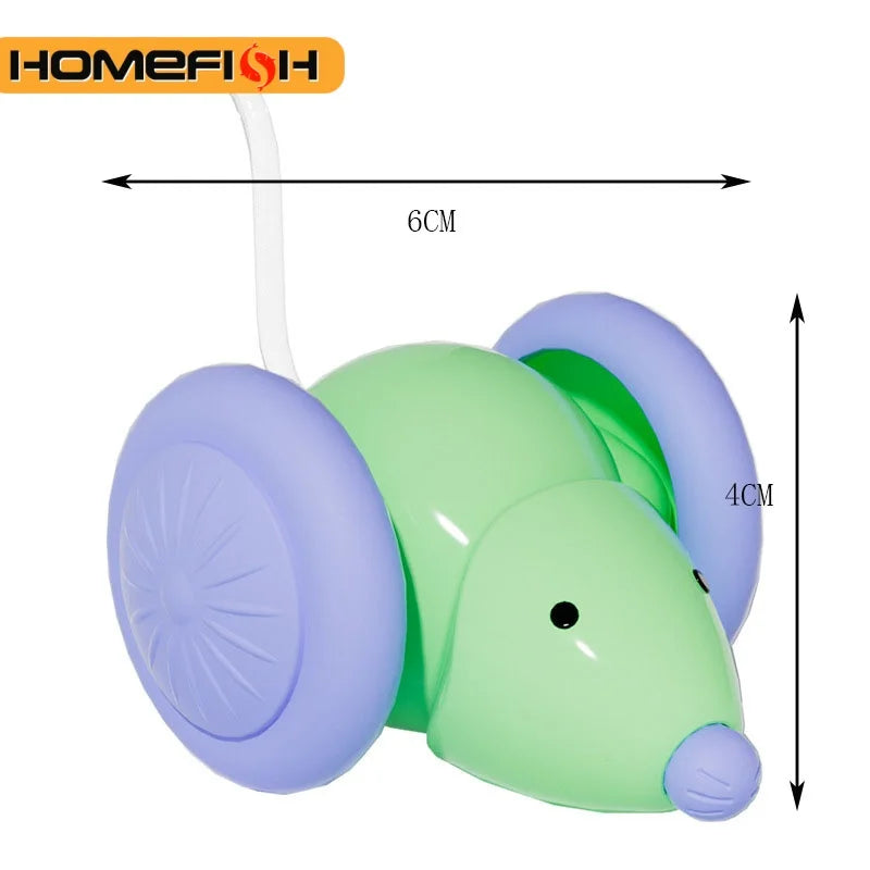 Hot Electric Mouse Car Interactive Cat Toy Rechargeable Automatic Kitten Toy Intelligent Obstacle Avoidance Cat Toy