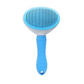 One-Click Pet Hair Removal Comb for Effortless Grooming of Dogs and Cats - Float Hair Removal Slicker Brush with Automatic Funct