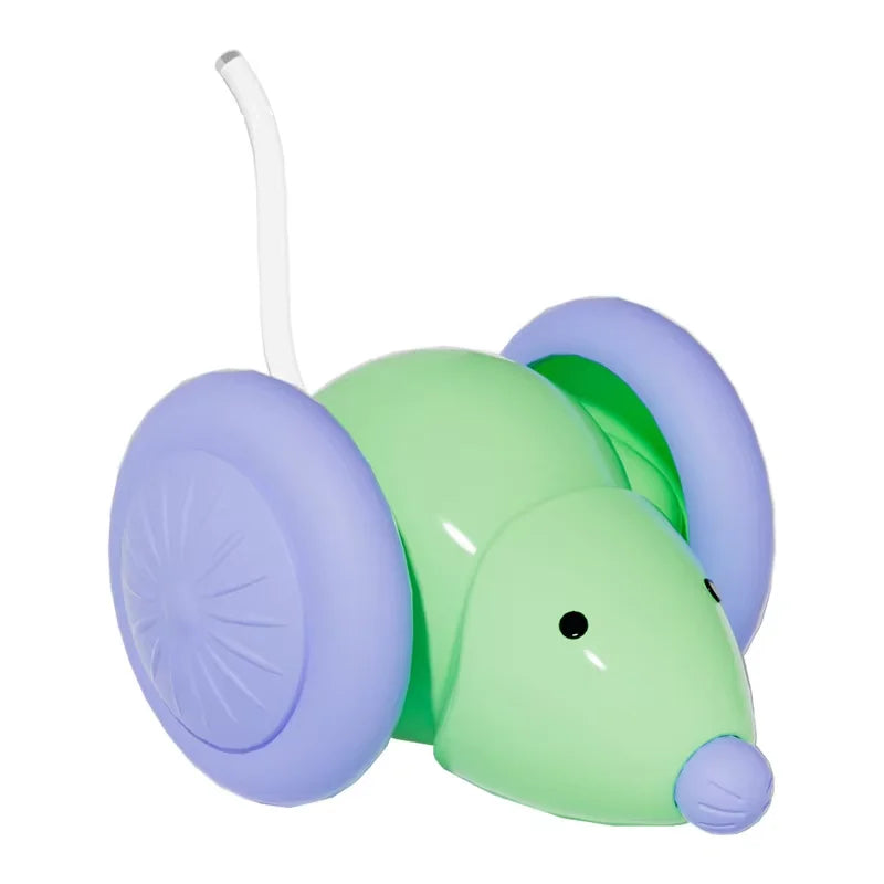 Hot Electric Mouse Car Interactive Cat Toy Rechargeable Automatic Kitten Toy Intelligent Obstacle Avoidance Cat Toy