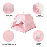 Cat Nest Kennel Summer Semi-closed House Mat Foldable Outdoor Pet Tent