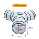 White Cat Tunnel Rolling Dragon Pet Toy Supplies